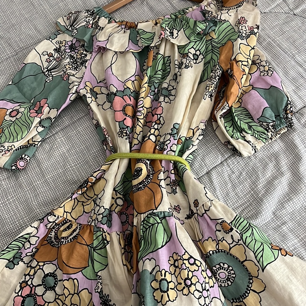 ALEMAIS FARRAH RUFFLE MINI DRESS - Picture 10 of 14
